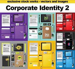 VIS手册－企业形象识别(办公用品)：Corporate Identity Templates 2 - 10x EPS